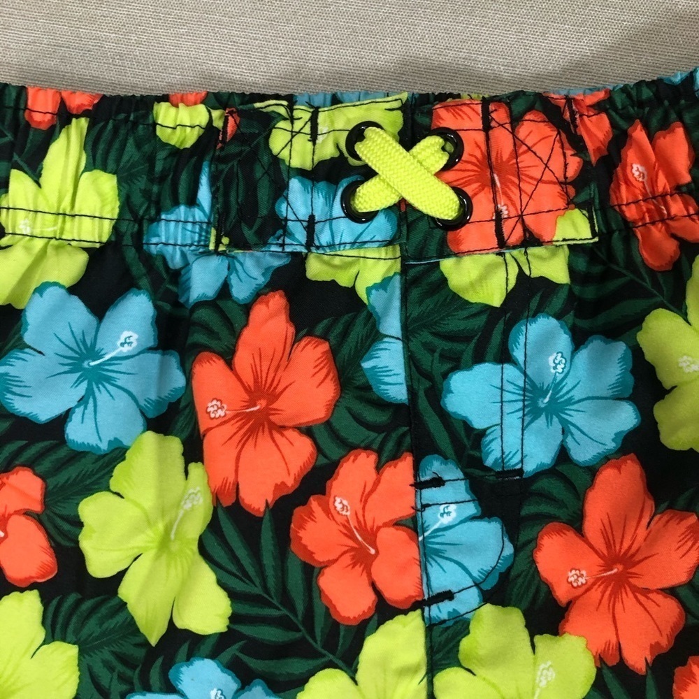 Cat & Jack Hawaiian Print Swim Trunks - Picture 2 of 6